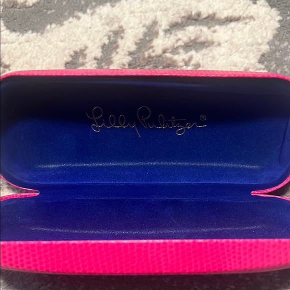 Lilly Pulitzer Fuchsia Glasses Case - Picture 2 of 4